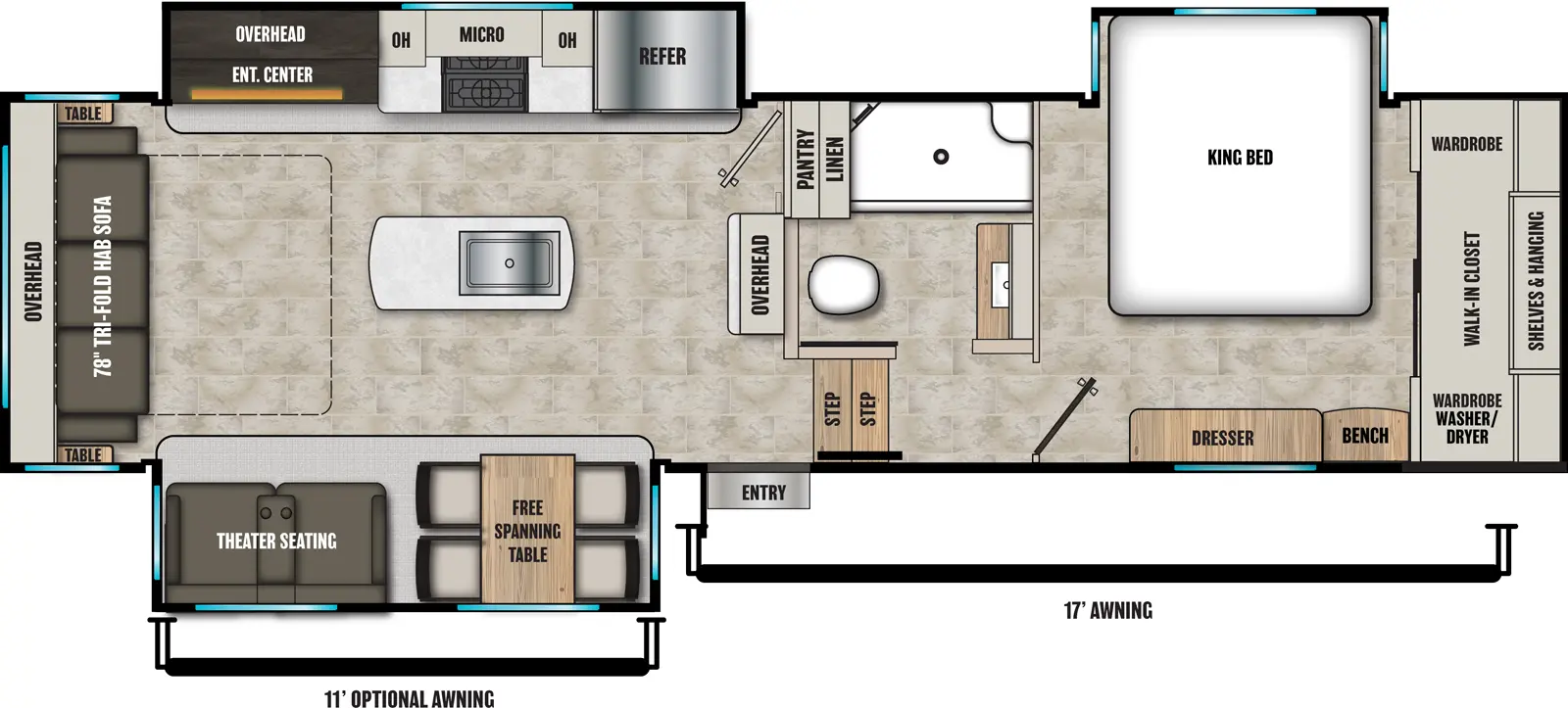 Brookstone 290RL Floorplan